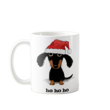 Funny Santa Clause Dachshund Christmas Holiday Chi