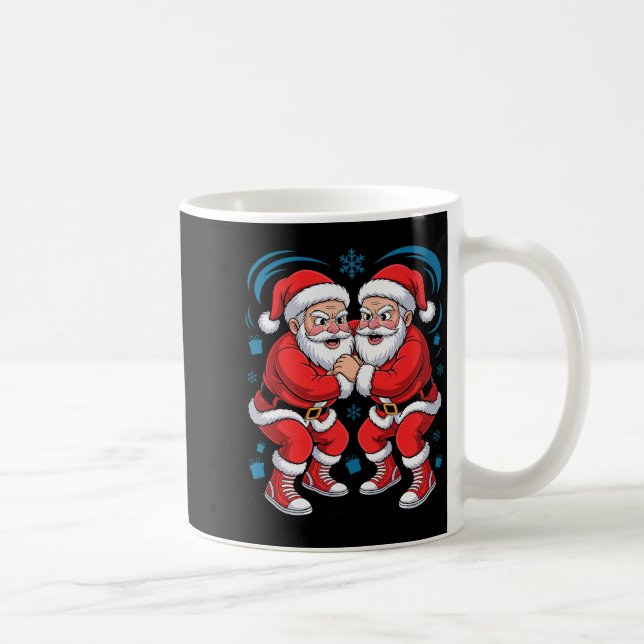 Mug Funny Santa Wrestling Lover Wrestler Xmas Christma (Droite)
