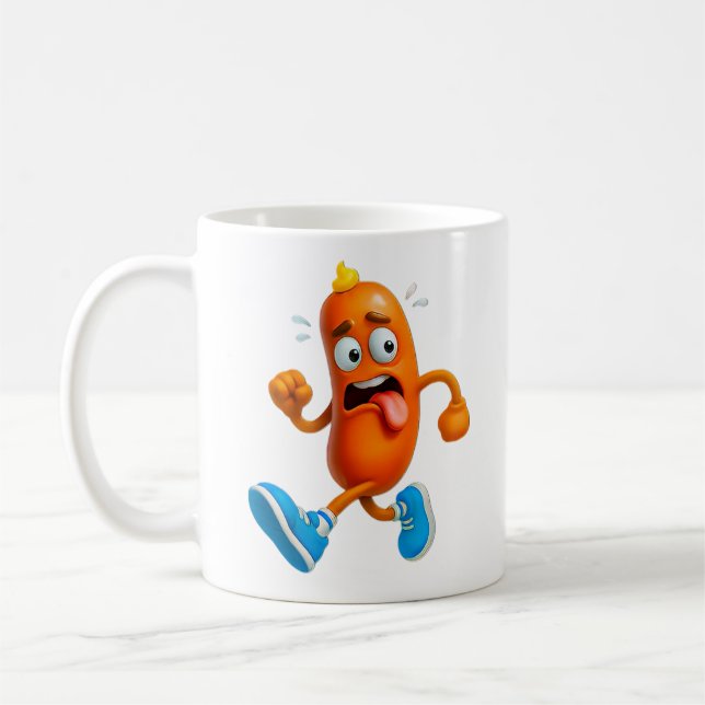 Mug Funny Sausage Panic  (Gauche)