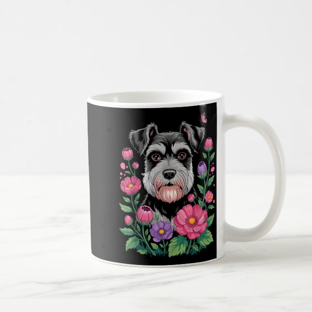 Mug Funny Schnauzer Art For Women Schnauzer Dog Lover  (Droite)