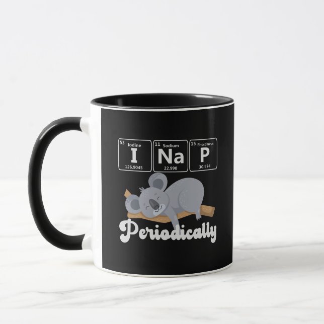 Mug Funny Science koala ours I Nap Périodiquement Koal (Gauche)