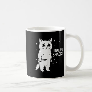 Mug Funny Silly Chat I Requiert Snacks