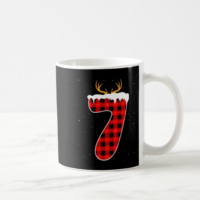 Mug Funny Six Seven 6 7 Meme 67 Christmas Red Plaid Xm (Droite)