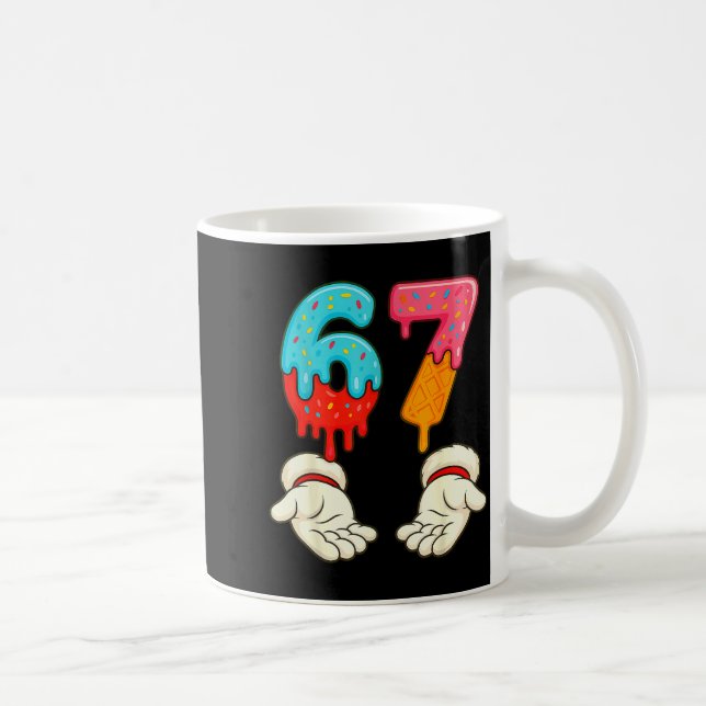 Mug Funny Six Seven 6 7 Meme Christmas Ice Cream Drip  (Droite)