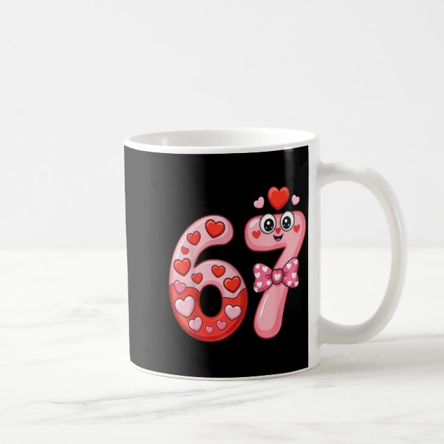 Mug Funny Six Seven 6 7 Meme For Men Women Kids Valent (Droite)