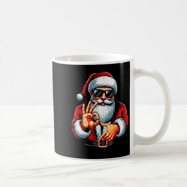 Mug Funny Six Seven 6 7 Meme Santa Christmas Shirt Men (Droite)
