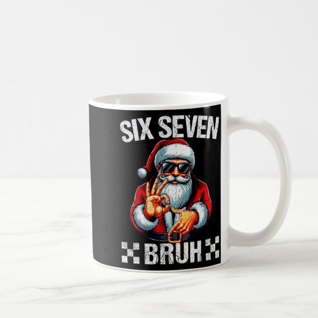 Mug Funny Six Seven 6 7 Meme Santa Christmas Shirt Men (Droite)