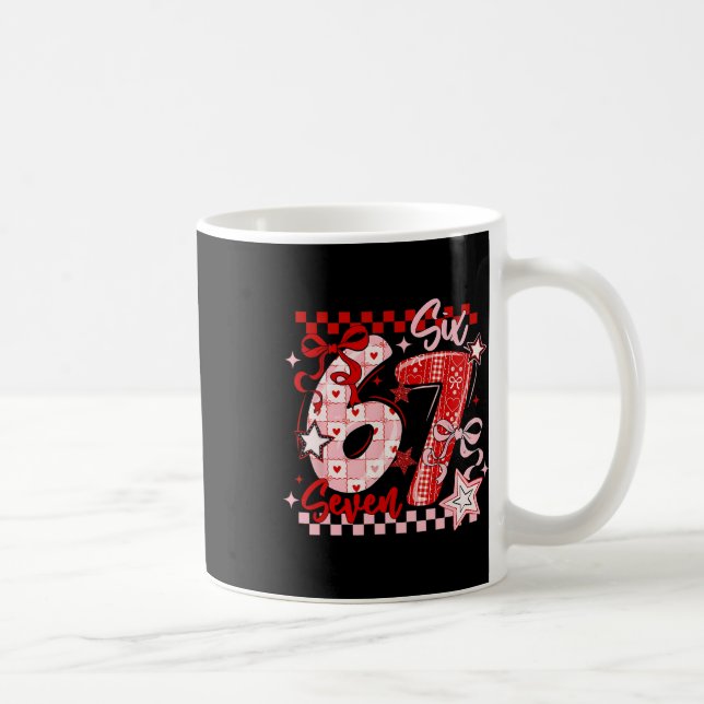 Mug Funny Six Seven 6 7 Meme Valentine Girl  (Droite)