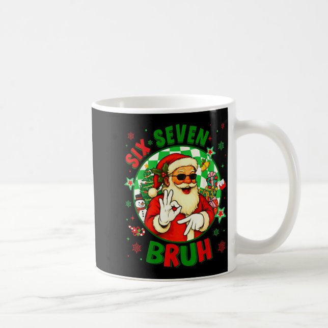 Mug Funny Six Seven Bruh Santa Meme 67 Christmas Boy G (Droite)