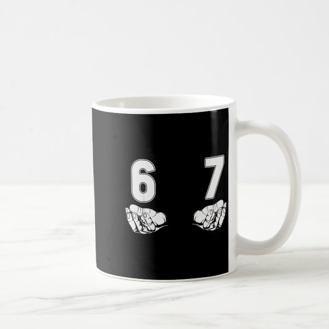 Mug Funny Six Seven Gen Alpha Slang Meme 6 7 Costume  (Droite)