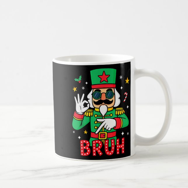 Mug Funny Six Seven Meme Christmas Nutcracker Bruh Men (Droite)