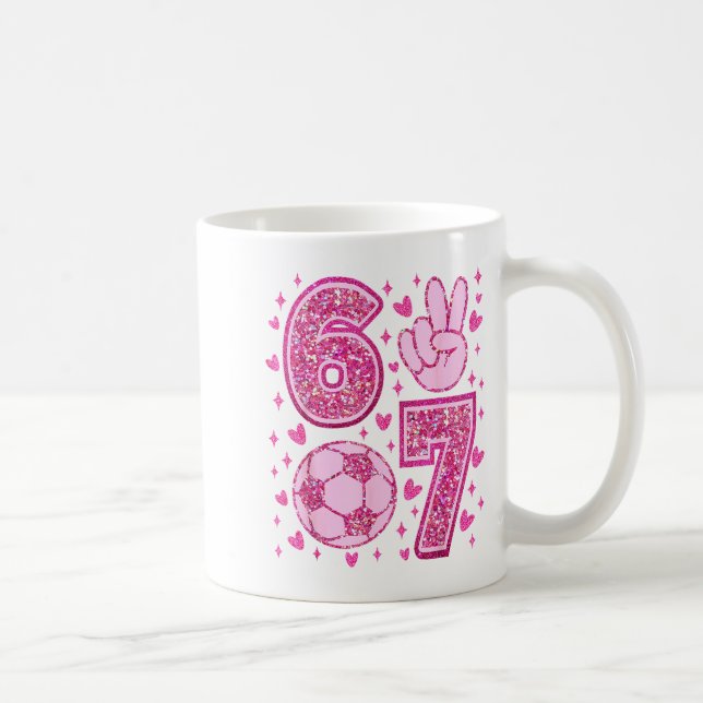 Mug Funny Six Seven Soccer Valentines Day Men Women Ki (Droite)