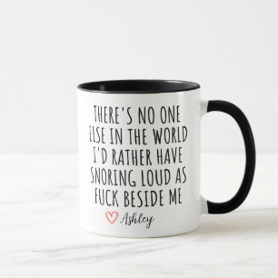 Mug Funny Snoring Boyfriend Valentine Day Cadeau Parte