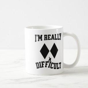 Mug Funny Snowboarder Double Diamants Noirs Je suis Vr