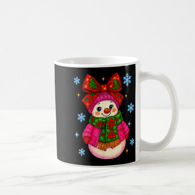 Mug Funny Snowman Christmas Costume Cute Toddler Girl  (Droite)