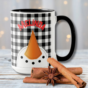 Mug Funny Snowman Face Bold Cadeau de vacances personn