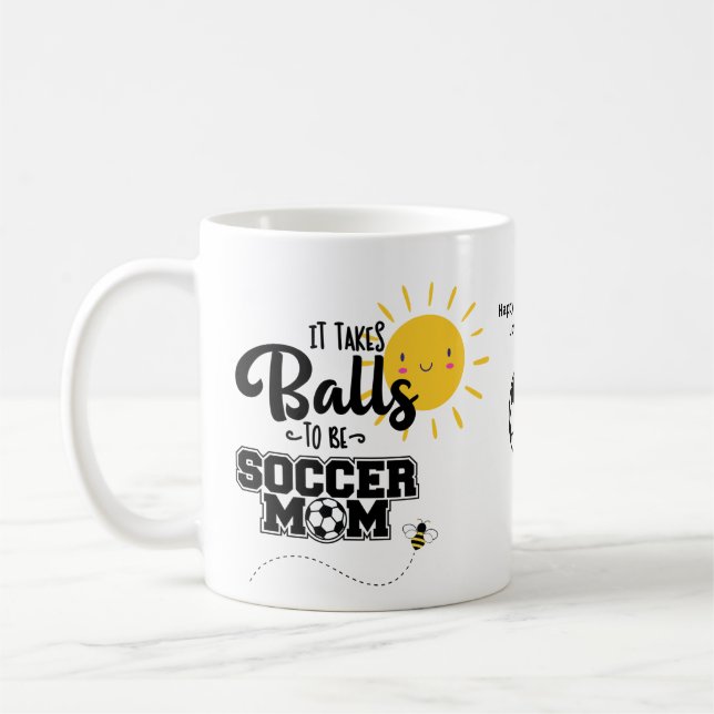 Mug Funny SOCCER Mère Fête des mères Anniversaire Pers (Gauche)