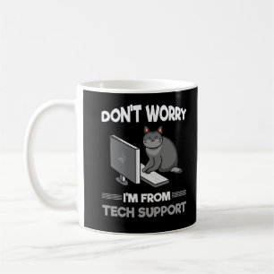 Mug Funny Support technique Amoureux des chats Informa