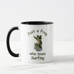 Mug Funny surf Kawai grenouille