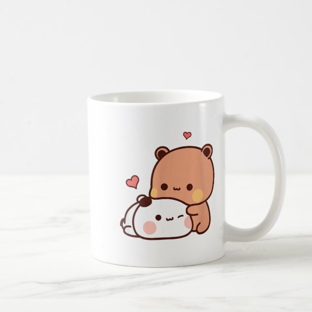 Mug Funny Sweet Kawaii Kp Bear Panda Hugging Couple Lo (Droite)