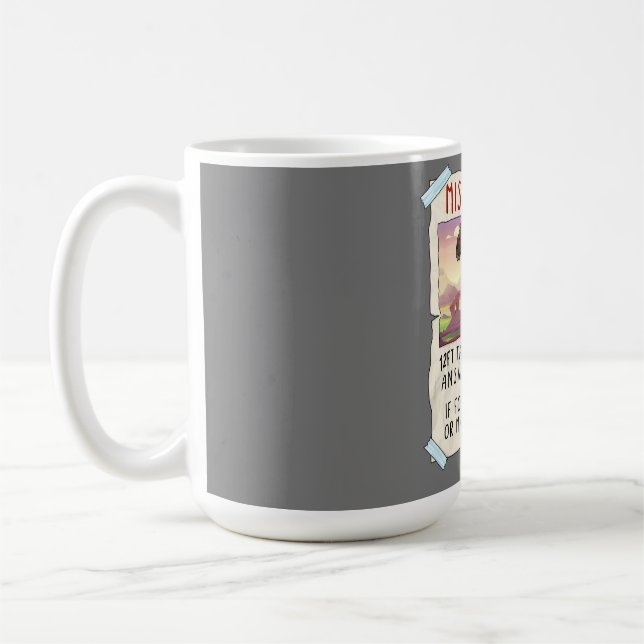 Mug Funny T Rex Tshirt, Funny Missing Pet Tee, Dinosau (Gauche)
