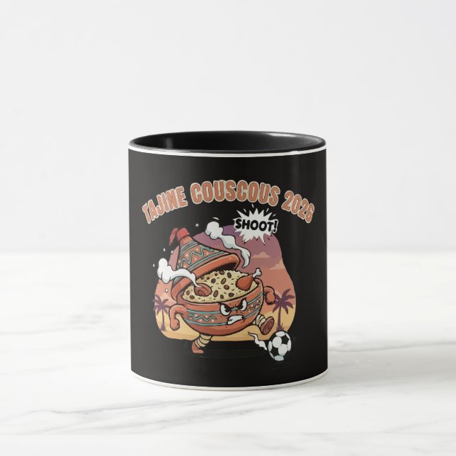 Mug Funny Tajine & Couscous Soccer Character 2026  (Centre)