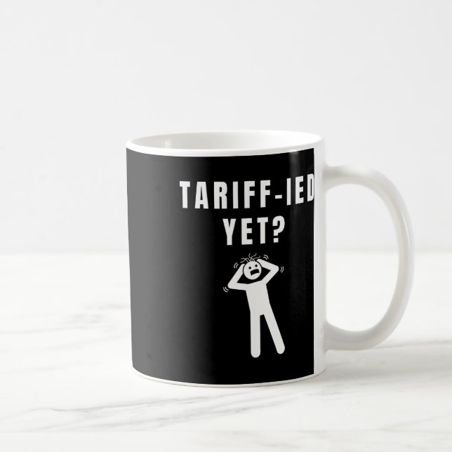 Mug Funny Tarifs Terrifiés Tarifs Anti-Trump Poli (Droite)
