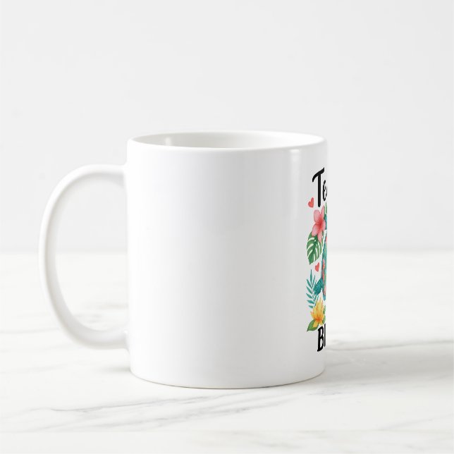Mug Funny Teacher Beach Tortue d'été (Gauche)