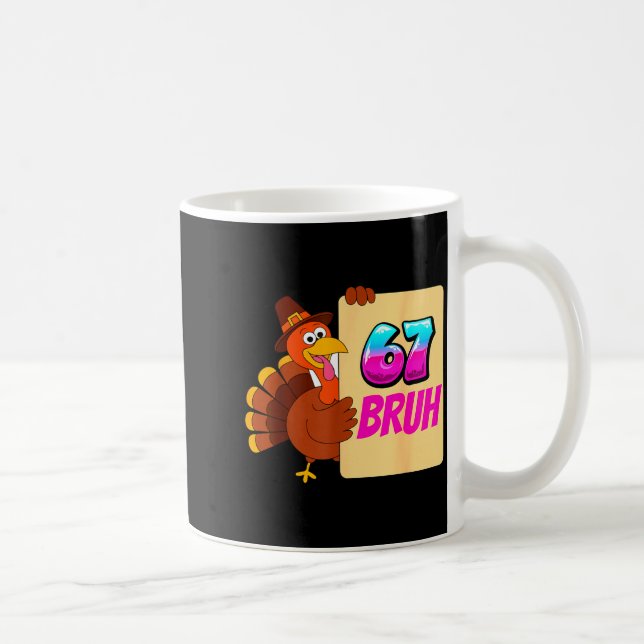 Mug Funny Thanksgiving 67 Baseball Drip Gobble Turkey  (Droite)