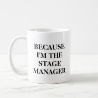 Funny Theatre Stage Manager Citation Minimaliste N