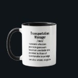 Mug Funny Transportation Manager Dons de définition<br><div class="desc">Idées cadeaux uniques pour le gestionnaire des transports : Explorez une variété de cadeaux réfléchis pour le gestionnaire des transports, convenant à la fois aux hommes et aux femmes. Des idées de cadeaux amusantes et pratiques aux objets qui célèbrent leur passion pour la faune, ces sélections honorent le dévouement et...</div>