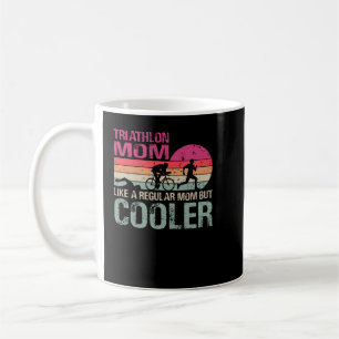 Mug Funny Triathlon Maman Swim Vélo Run Triathlètes T-