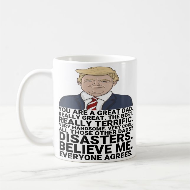 Mug Funny Trump Fête des pères et cadeau d'anniversair (Gauche)