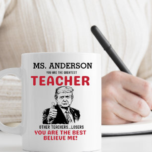Mug Funny Trump Grand enseignant personnalisé