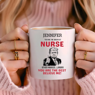 Mug Funny Trump Grande infirmière personnalisée