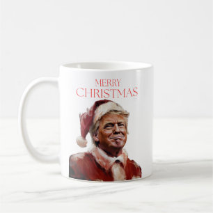 Mug Funny Trump Santa Claus Carte de Noël