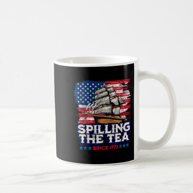 Mug Funny Us History Teacher Boston Slling The Tea Sin (Droite)