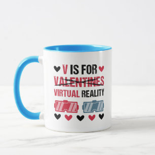 Mug Funny V est pour la réalité virtuelle Saint Valent