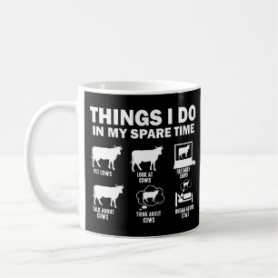 Mug Funny Vache 6 Que Je Fais Dans Mes Vaches De Temps