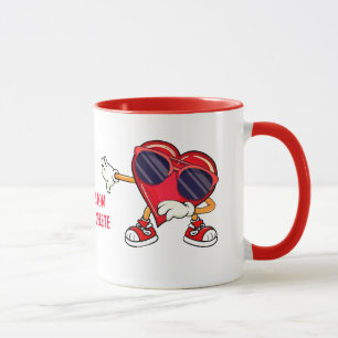 Mug Funny Valentine Dabbing Hearts Valentine