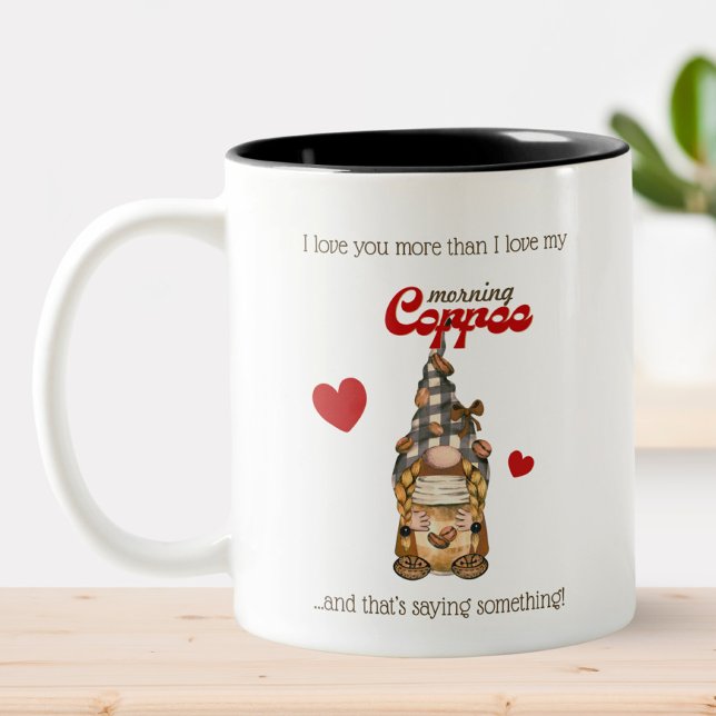 Mug Funny Valentine – Gnome du café pour lui (Créateur téléchargé)