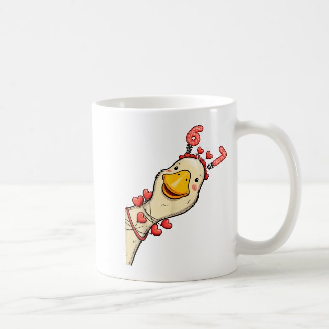 Mug Funny Valentine Goose 6 7 Six Seven Meme Matching  (Droite)