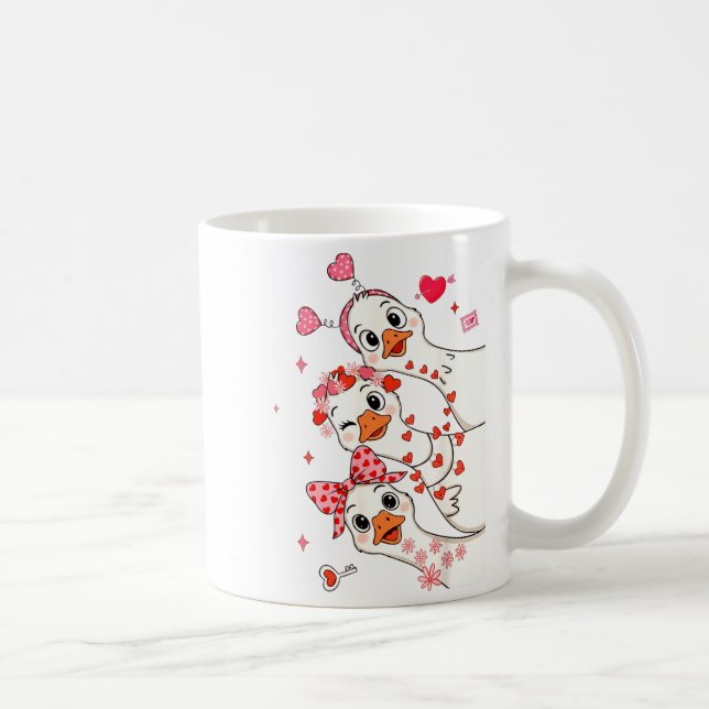 Mug Funny Valentine Goose Nk Coquette Valentines Girls (Droite)