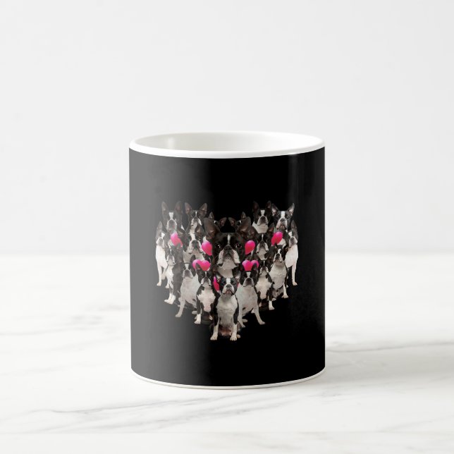 Mug Funny Valentines Day Boston Terrier Heart Chift Ca (Centre)
