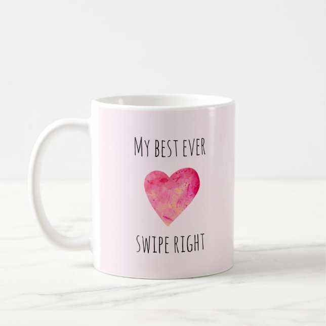 Mug Funny Valentines Day Swipe Dates de droite (Gauche)