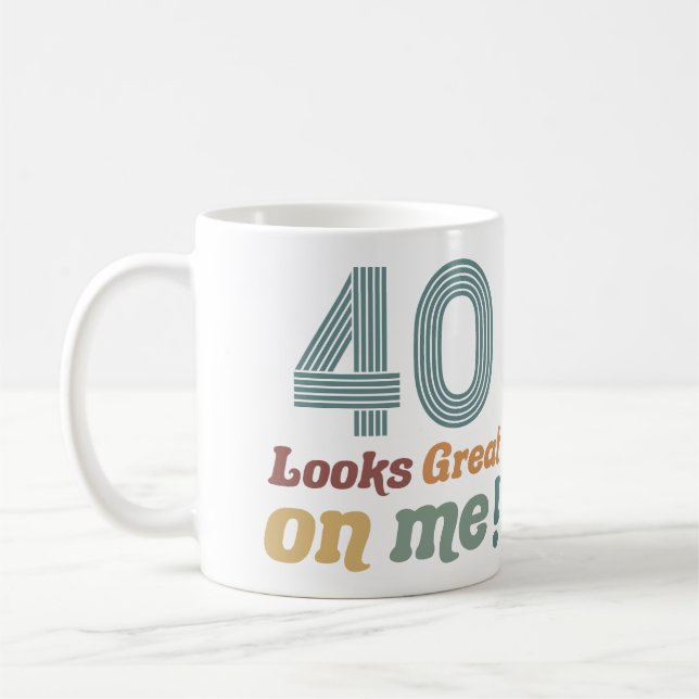 Mug Funny Vintage 40e anniversaire (Gauche)
