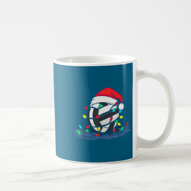 Mug Funny Volleyball Christmas Graphics Lights Lover P (Droite)
