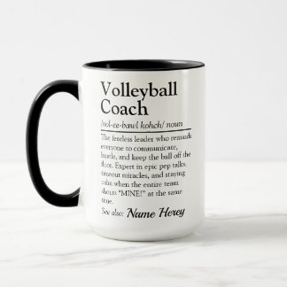 Mug Funny Volleyball Coach Definition Custom Gift
