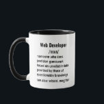 Mug Funny Web Developer Définition cadeaux pour hommes<br><div class="desc">Idées cadeaux uniques pour les développeurs Web : Explorez une variété de cadeaux réfléchis pour les développeurs Web, convenant à la fois aux hommes et aux femmes. Des idées cadeaux amusantes et pratiques aux objets qui célèbrent leur passion pour la faune, ces sélections honorent le dévouement et l'expertise de ceux...</div>