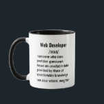 Mug Funny Web Developer Définition cadeaux pour hommes<br><div class="desc">Idées cadeaux uniques pour les développeurs Web : Explorez une variété de cadeaux réfléchis pour les développeurs Web, convenant à la fois aux hommes et aux femmes. Des idées cadeaux amusantes et pratiques aux objets qui célèbrent leur passion pour la faune, ces sélections honorent le dévouement et l'expertise de ceux...</div>